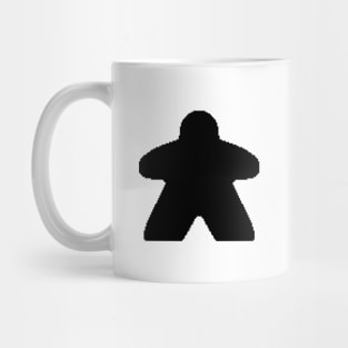 Black Pixelated Meeple Mug